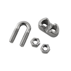 20PCS 1/8 Inch M3 304 Stainless Steel Wire Rope Cable Clip Clamp, Used for An…