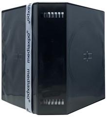 10 Black 16 Disc DVD Cases & 100 OPP Bags