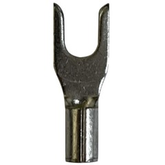 (100) Non-Insulated 16-14 AWG Spade Terminal #6 Fork Uninsulated Wire Connector