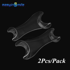 2 pcs Easyinsmile Double Side Dental Cheek Retractors Mouth Opener Lip Clear