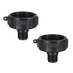 275 330 Gallon IBC Tote Water Tank Adapter 2″NPS Fine Thread x 3/4″ BSP/NPT 2/4X