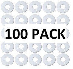 White Round Plastic Blank Rack Size Dividers – Multi-Pack