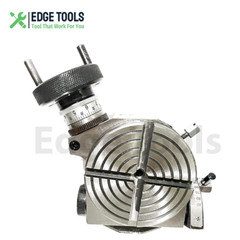 4″100mm Tilting Rotary Table With M6 Clamp Kit for Milling Machine USA EDGETOOLS