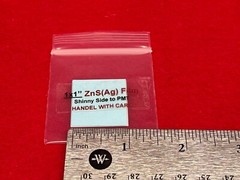 ZnS(Ag) Thin Film Polyester 1.5×1.5″ Alpha Radiation Detection Spinthariscope