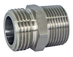 PACK OF 5 – 3/4″ Stainless Steel Garden Hose Adapter – 3/4″ MNPT x 3/4″ Male GHT