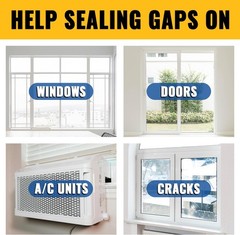 Transparent Window Weather Sealing Tape, 2 Inch x 40 Yards(120 Ft), Clear 1 Pack