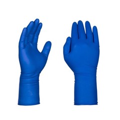 AMMEX GLOVEPLUS HD Blue Latex Gloves, of 50, 13 mil, Size XLarge, , Textured,…