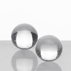 3 Pack 6mm Pearls Beads Balls Glow in the Dark UV Reactive Ruby Red or Black