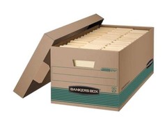 Fellowes 1270101 Stor/File Extra Strength Storage Box, Letter, Lift-Off Lid, Kft