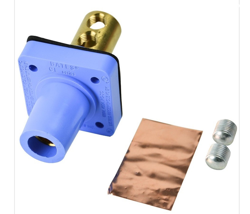 Marinco CL Series CL40FRB-DX OEM Female Inlet Panel Mounts Blue 400A 600V