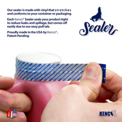 Kenco Sealer – Liquid Bottle Sealing Tape, Leak Protection – 3/4″ x 6″ Strips