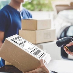 8.5×5.5 Half Sheet Shipping Labels for Laser & Inkjet – 2 Per Page Self Adhesive