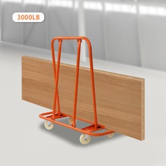 3000 lbs Drywall Sheet Cart – Plywood Panel Dolly Trolley Truck 4 Swivel Wheels