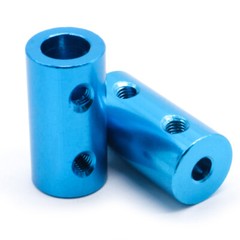 10x20mm Blue Aluminum Alloy Shaft Coupling Rigid Coupler Shaft Bore:1mm-6mm