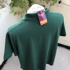 Women’s Paramedic Vet Polo Shirt UK 26 Green V-Neck Workwear Zookeeper Trojan