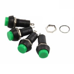 5x Green Push Button Momentary Reset Switch 12V Car Horn 1.5A 125V/3A 250V AC