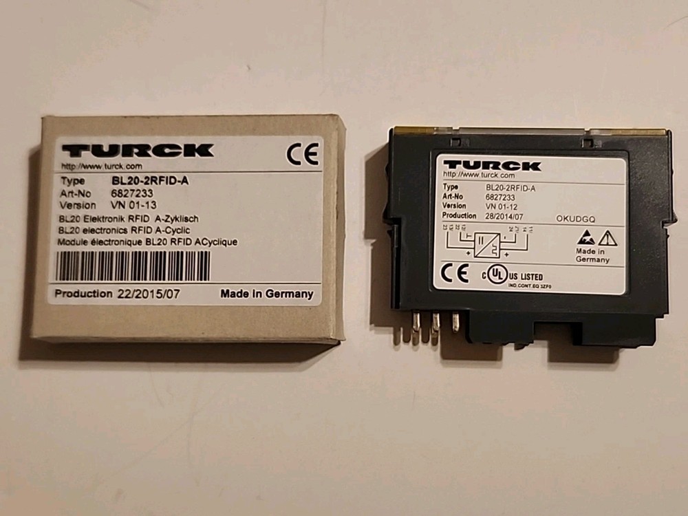 NEW TURCK BL20-2RFID-A, ELECTRONIC MODULE, 6827233 – Free Shipping