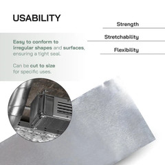 NEW Aluminum Foil Duct Tape HVAC 2in x 30Ft Heavy Duty Insulation Repair