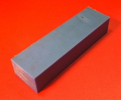 Nylon 6/6 Block 7.75″L, 2.21″W, 1.525″ Thick, 1 Lb, 1.7 oz. Blue Bar Stock