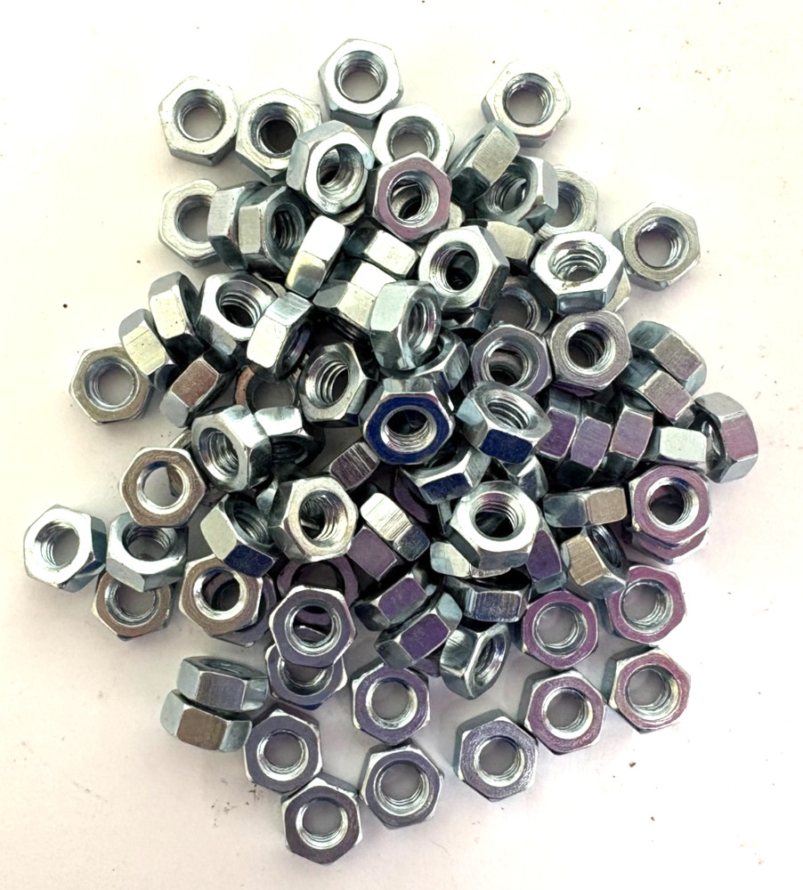 M4 X .7 HEX NUTS ZINC METRIC CLASS 8 PACK OF 100