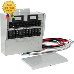 Generator Transfer Switch,50A Pro/Tran2 10-Circuit 2 Manual Transfer Switch,Mark
