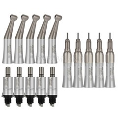 Dental E-Generator LED High Speed+Low Speed kit contra angle Handpiece KIT 4Hole