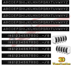 5PK Dymo 3D Embossing Label Tape 9mm for Dymo Organizer Xpress Label Maker 3/8″