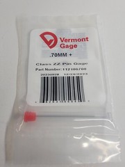 Vermont Gage – 112100700 – 0.70MM Plus – Class ZZ Pin Gage