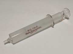*VINTAGE* Becton Dickinson B-D Yale 20cc Glass Syringe w/ Luer Tip