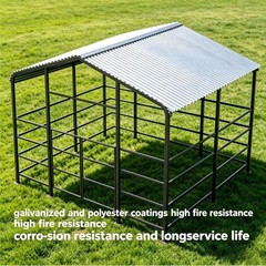 New 13×20FT Metal Livestock Shed Steel Shelter Cowshed for Farm Animal Free Ship