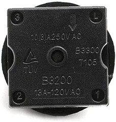 4 Position 3 Speed Fan Rotary Switch Black Selector Governor with Push Button
