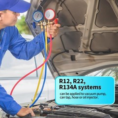 Brass R134A R12 R22 Tank Vacuum Pump Adapters Valve Remover for AC Charging