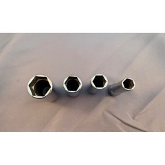 Snap-on 1/2 Drive Deep Socket Set 4pc 3/4 11/16 1/2 10mm 6-Point SFS24 SFSM10