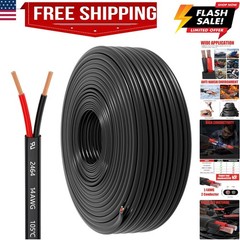 14 Gauge 2 Conductor Electrical Wire, 14 AWG 2.08mm Wire PVC Cord, 12V/24V DC…