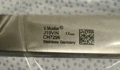 V.Mueller DeBakey Tangential Occlusion Clamp (NEW) 27cm x 1.4mm