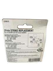 ACE 5299615 Zinc Plated Door Latch Strike Plate Replacement 2-5/8″ with Screws