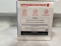 CASE OF 2500 Disposable 4-Layer NON-MEDICAL Surgical Face Masks