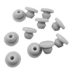2-60mm Hole Plug Silicone Rubber T-Insert Bung Blanking Seal Cap Pipe Tube Grey
