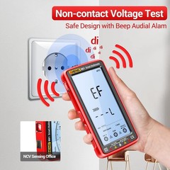 Digital Multimeter Tester Auto-Ranging TRMS 6000 Counts Voltmeter Smart Recharge