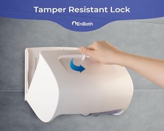 Commercial Toilet Paper Dispenser Wall Mount Double 2 Roll Locking Toilet Paper