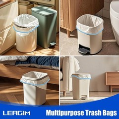 Small Trash Bags 2 Gallon, 360 Count -1.2 Mil Drawstring Mini Garbage Bags, W…