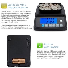 Money Counting Scale Coin Counter Machine Coin Cash Currency USD ZZap
