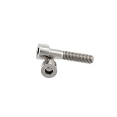 RISON Titanium Bolts DIN912 M5*0.8 * 30mm Silver Socket Head Screws 5PCS