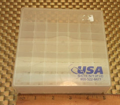 Cryogenic 49 slot Vial Storage/clear lift off lid(1) very good condition
