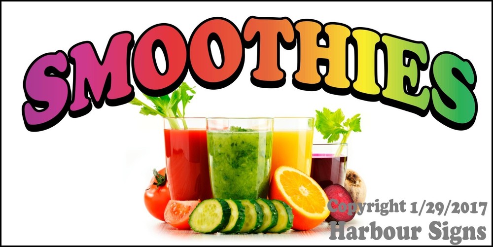 Smoothies DECAL (CHOOSE YOUR SIZE) Concession Food Truck Vinyl Sticker