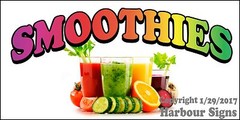 Smoothies DECAL (CHOOSE YOUR SIZE) Concession Food Truck Vinyl Sticker