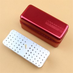 152 Holes Autoclave Dental Burs Cleaning Stand Bur Holder Organizer Box Block