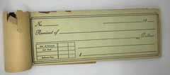 Vintage Duplicate Receipt Book Carbon Copy Sales Receipt Pad 80% Full USED