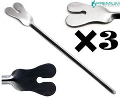 3× Surgical Dental Grooved Director Probe tip & Tongue Tie 5″ New Instruments