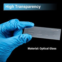 Microscope Stage Micrometer Calibration Slide 0.01mm with 4 Scales